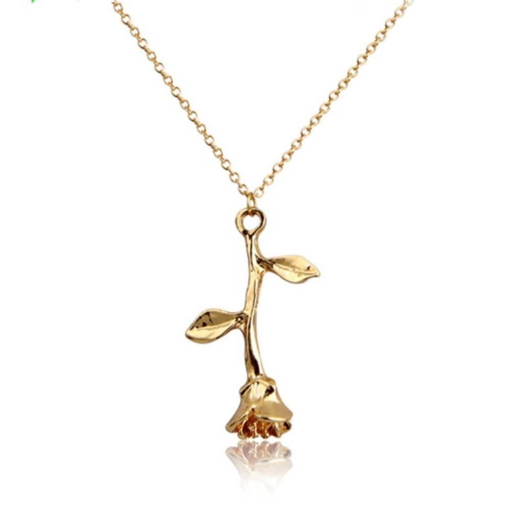 Various Colors Rose Flower Layering Necklace